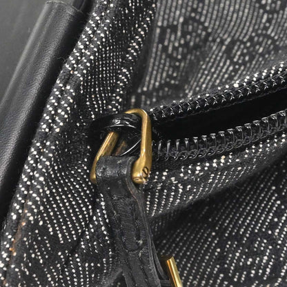 Gucci Black Canvas GG Handbag