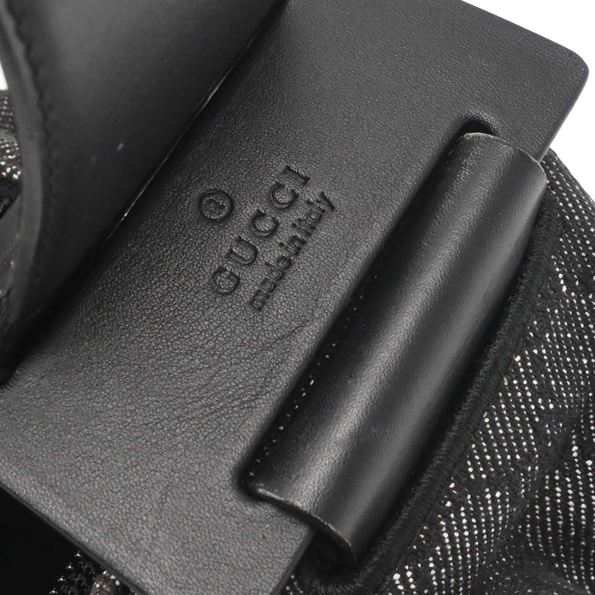 Gucci Black Canvas GG Handbag