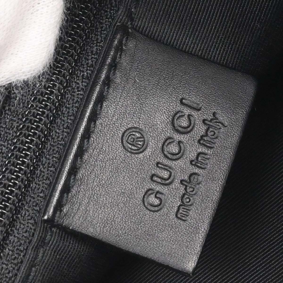 Gucci Black Canvas GG Handbag