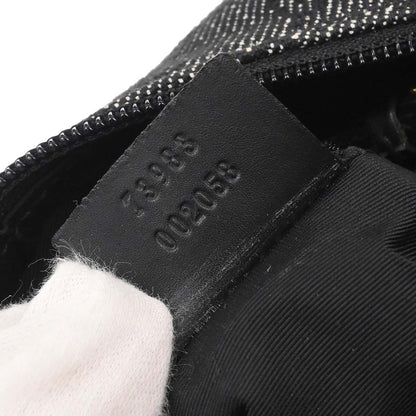 Gucci Black Canvas GG Handbag