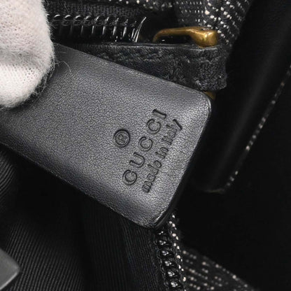 Gucci Black Canvas GG Handbag
