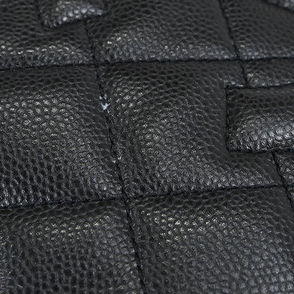 Chanel 2013-2014 Black Caviar Skin Timeless CC Chain Tote Bag