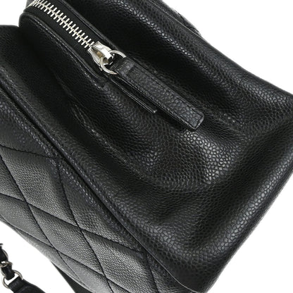 Chanel 2013-2014 Black Caviar Skin Timeless CC Chain Tote Bag