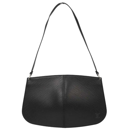 Louis Vuitton Black Epi Pochette Demi-lune Handbag M52622