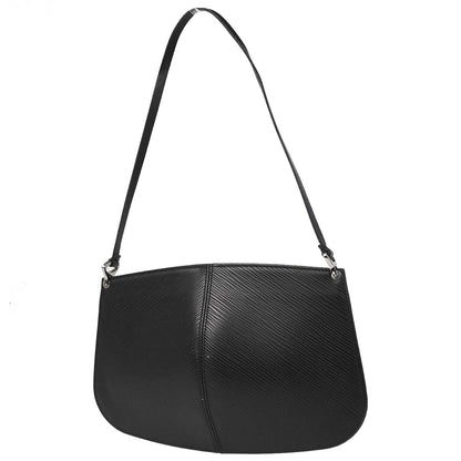 Louis Vuitton Black Epi Pochette Demi-lune Handbag M52622