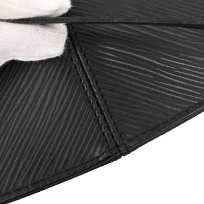 Louis Vuitton Black Epi Pochette Demi-lune Handbag M52622