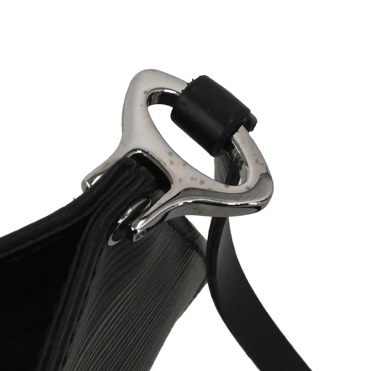 Louis Vuitton Black Epi Pochette Demi-lune Handbag M52622