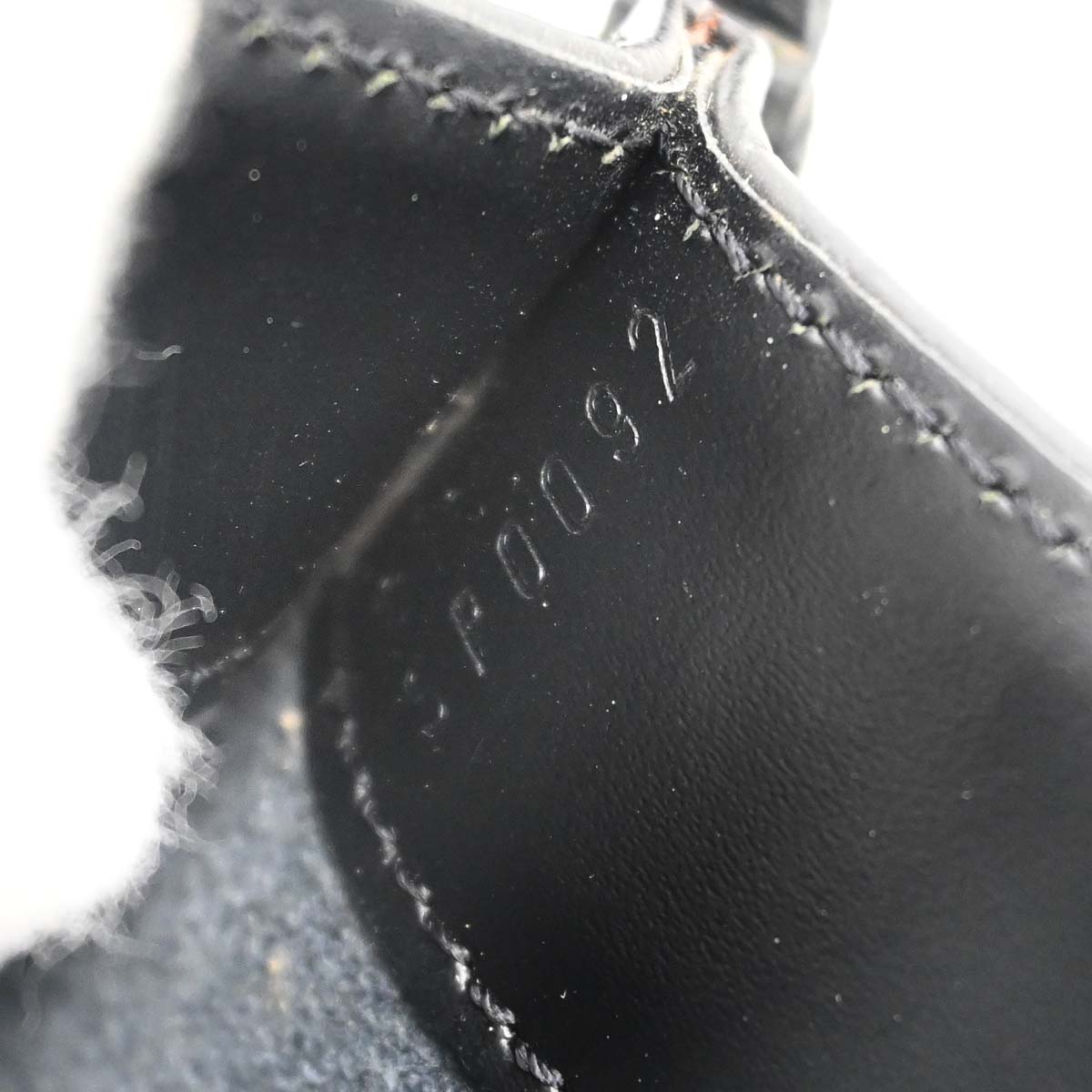 Louis Vuitton Black Epi Pochette Demi-lune Handbag M52622