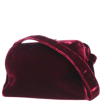 Prada Bordeaux Velvet Shoulder Bag
