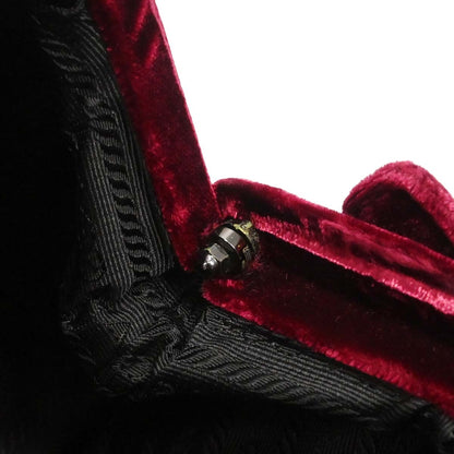 Prada Bordeaux Velvet Shoulder Bag