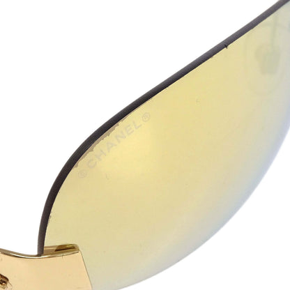 Chanel Sunglasses Eyewear Gold 59□15 Small Good