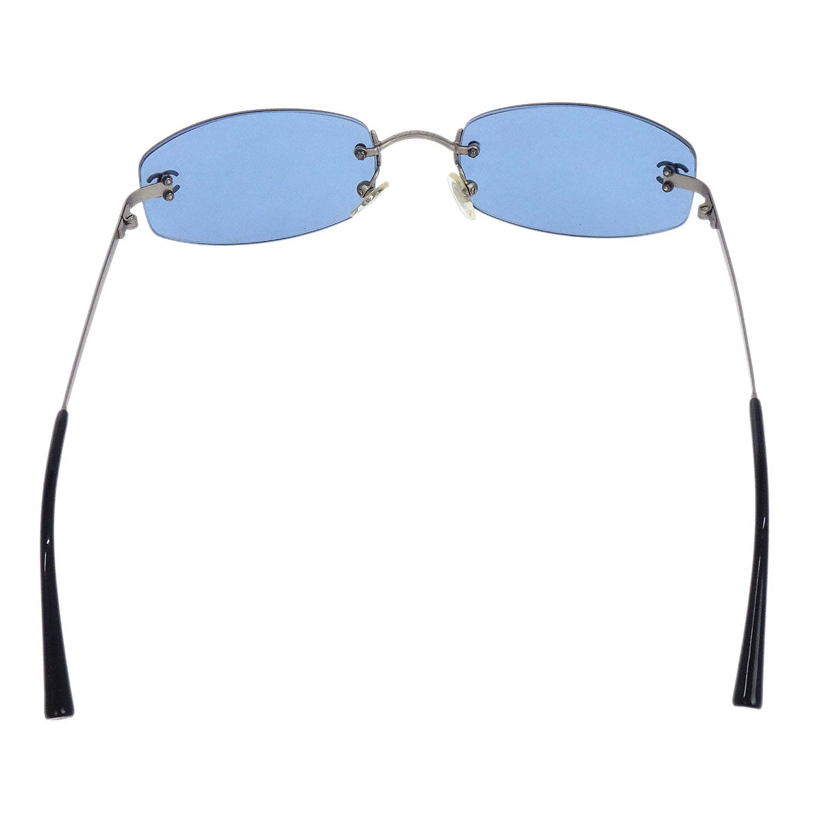 Chanel Sunglasses Eyewear Blue 54□19 Small Good