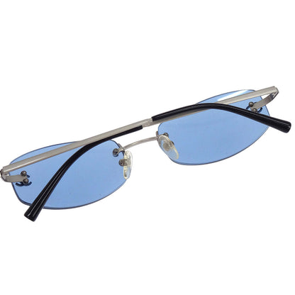 Chanel Sunglasses Eyewear Blue 54□19 Small Good