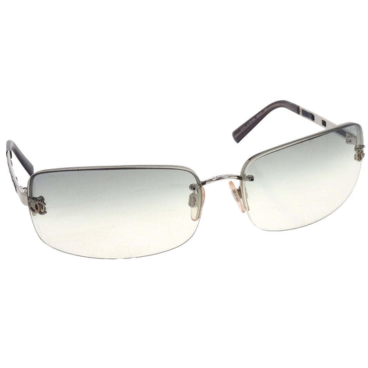 Chanel Sunglasses Eyewear Gray 65□15 Small Good