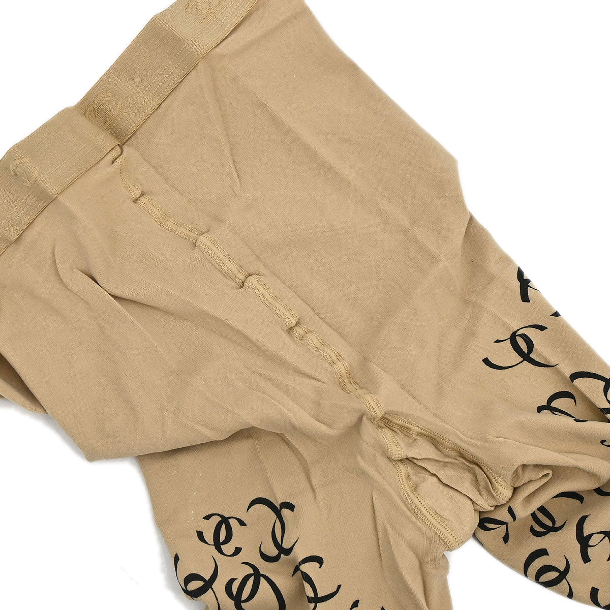 Chanel * Beige CC Printed Tights