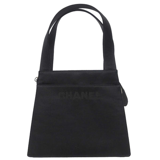Chanel Black Satin Handbag