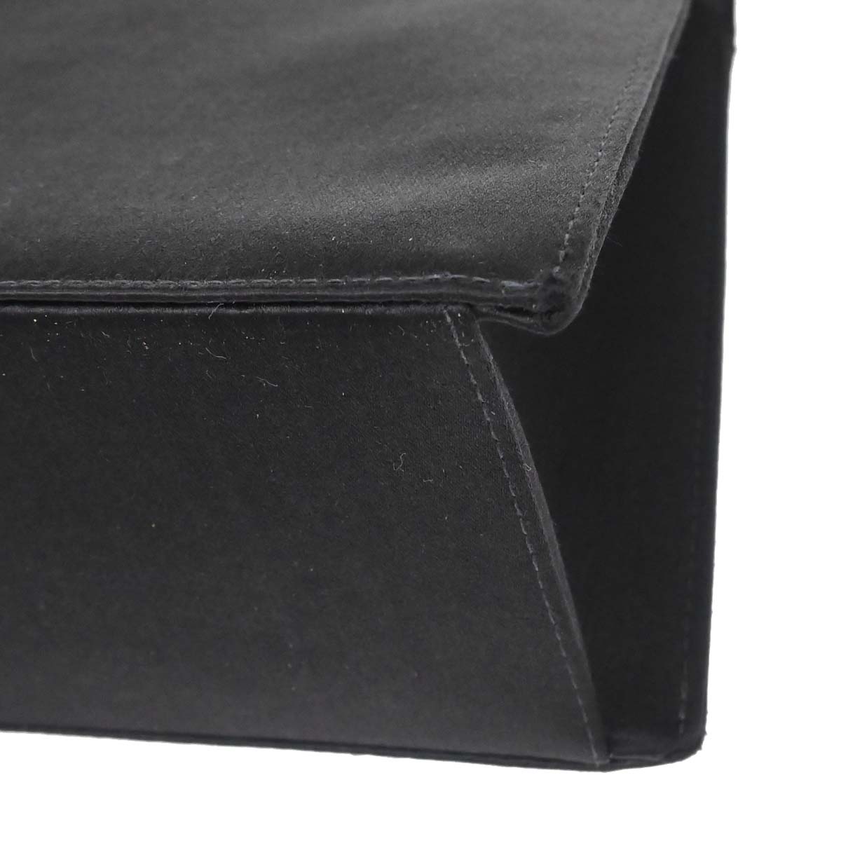 Chanel Black Satin Handbag
