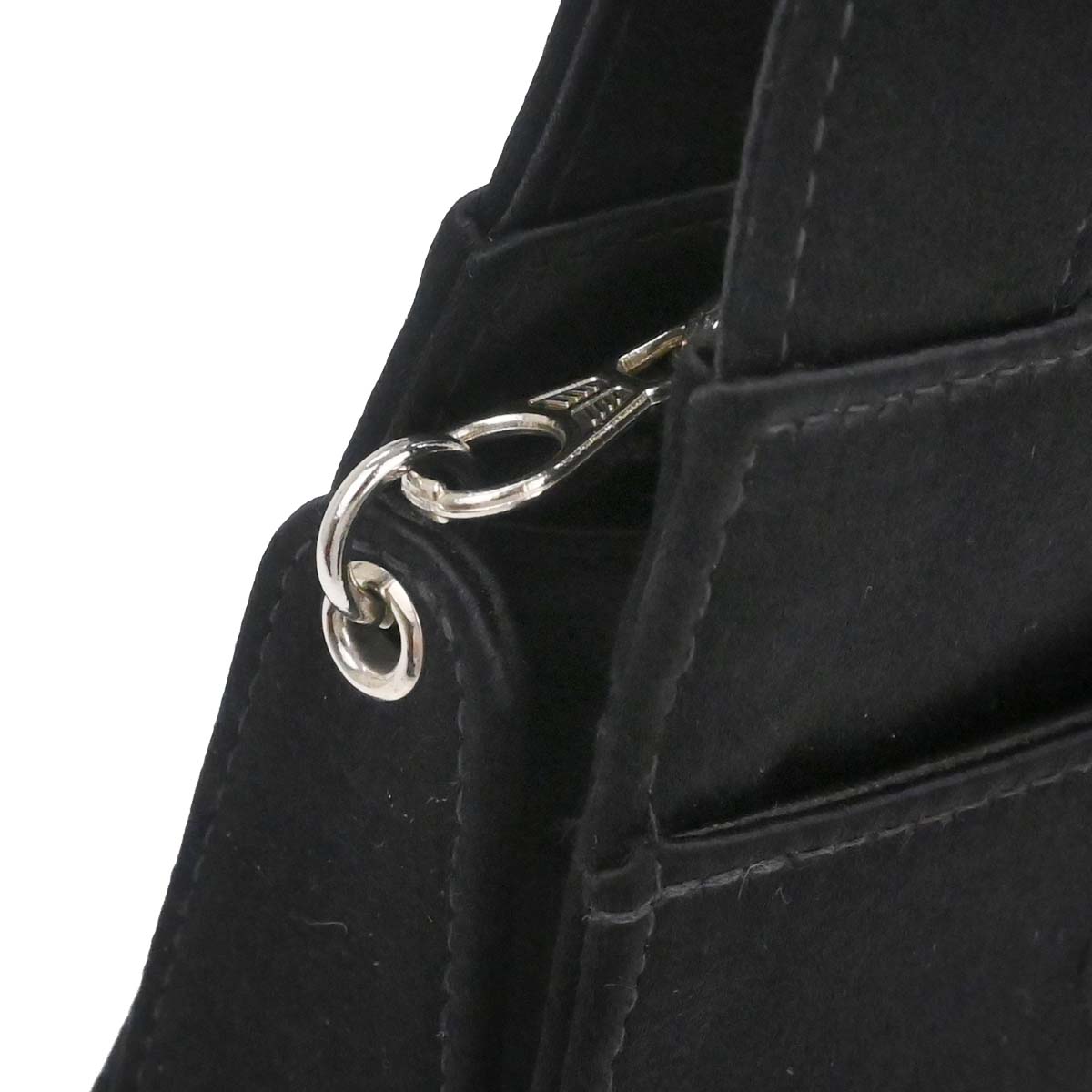 Chanel Black Satin Handbag