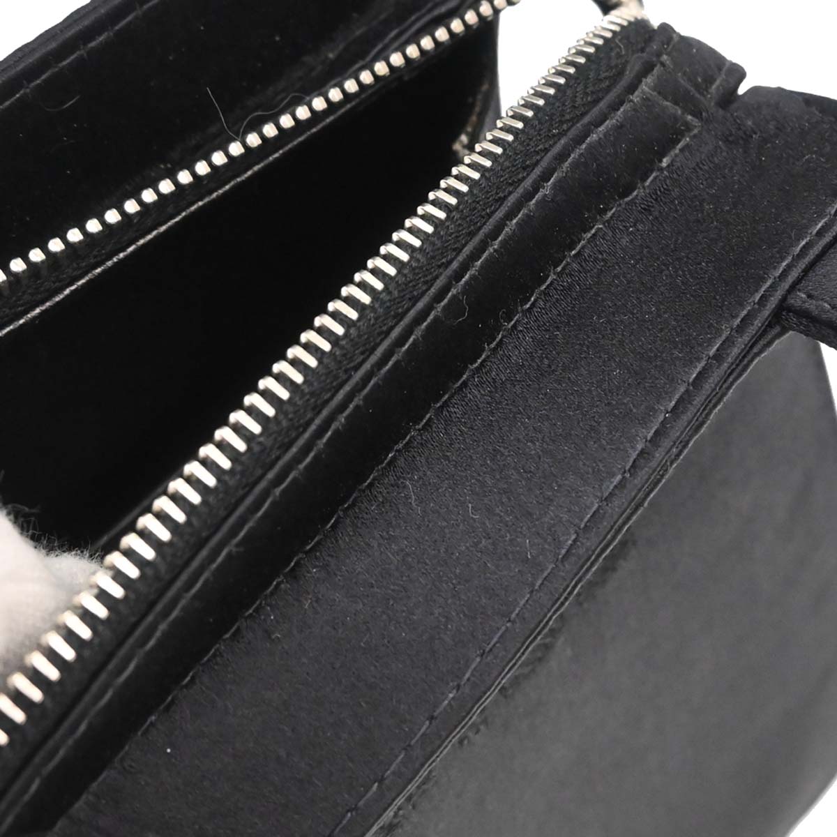 Chanel Black Satin Handbag