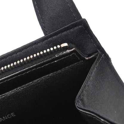Chanel Black Satin Handbag