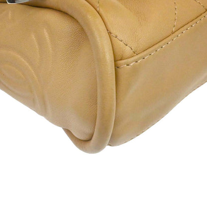 Chanel 2005-2006 Beige Lambskin Ultimate Soft Hobo Handbag
