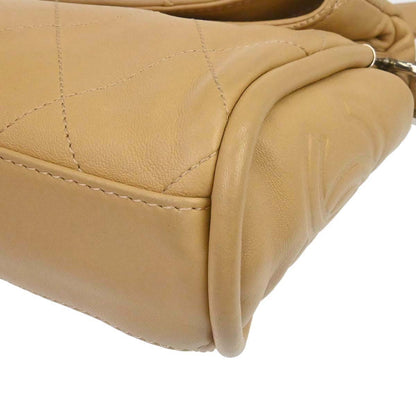 Chanel 2005-2006 Beige Lambskin Ultimate Soft Hobo Handbag