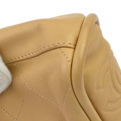 Chanel 2005-2006 Beige Lambskin Ultimate Soft Hobo Handbag