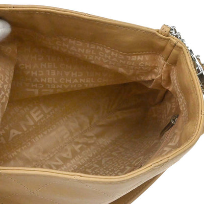 Chanel 2005-2006 Beige Lambskin Ultimate Soft Hobo Handbag