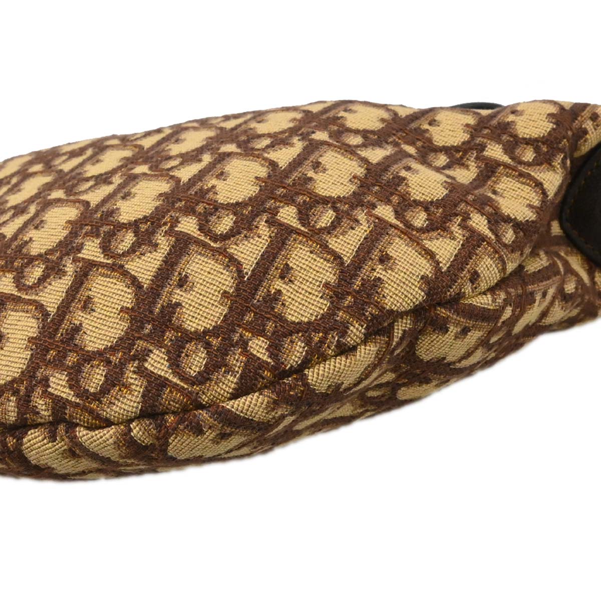 Christian Dior Brown Canvas Trotter Handbag