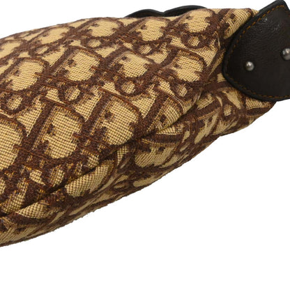 Christian Dior Brown Canvas Trotter Handbag