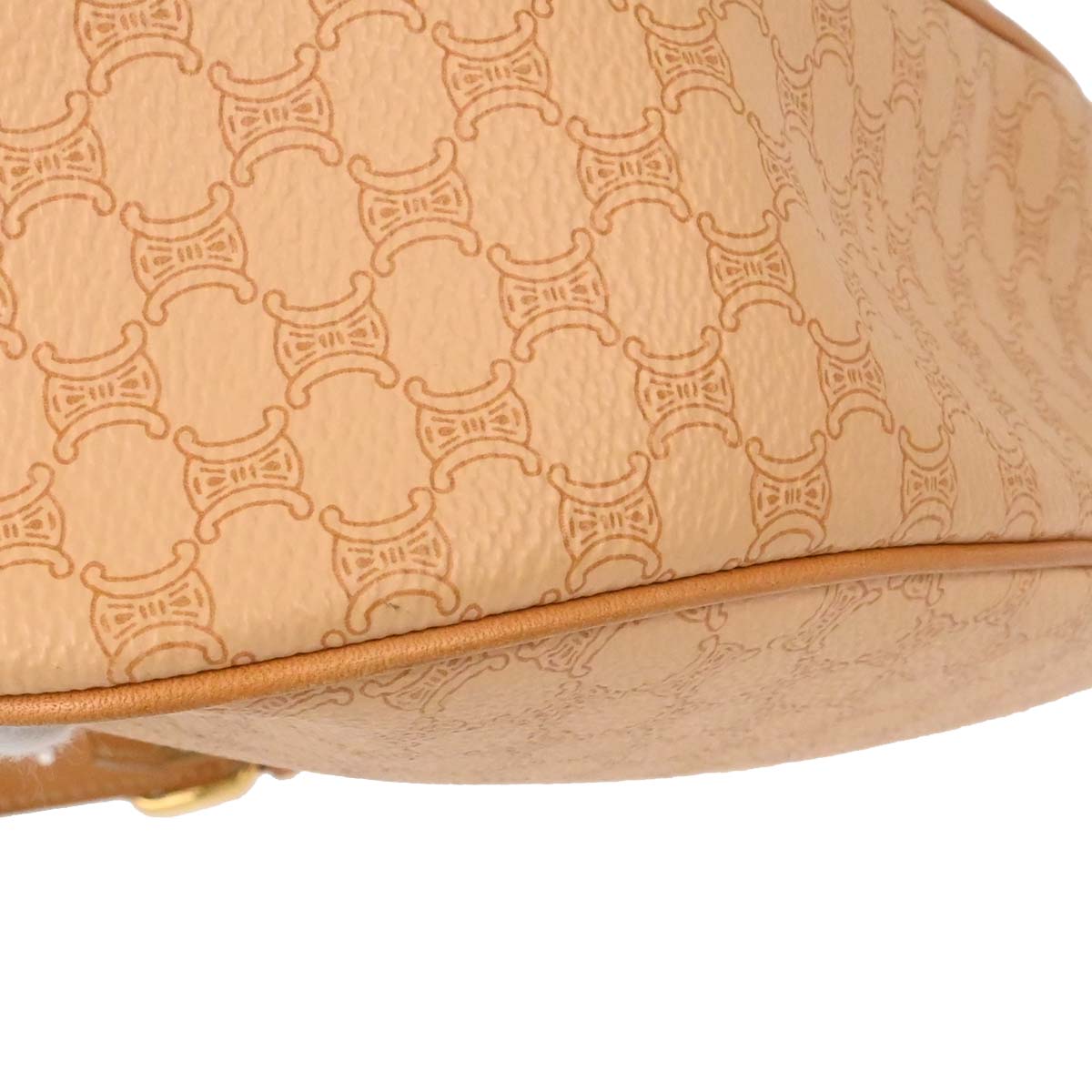 Celine Beige PVC Macadam Hobo Handbag