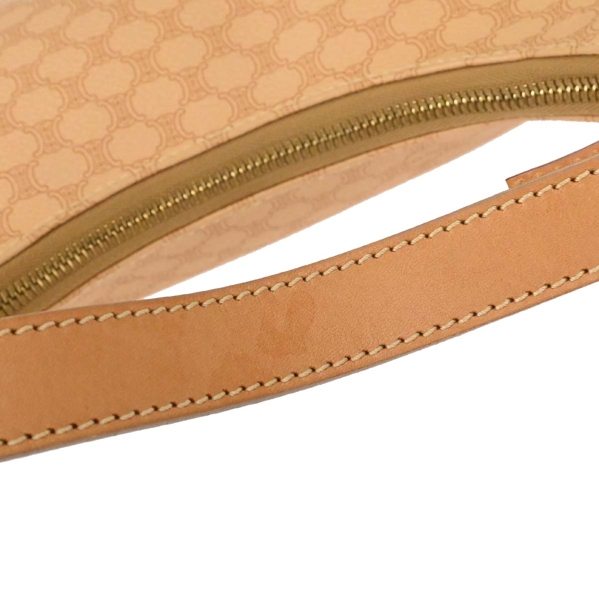Celine Beige PVC Macadam Hobo Handbag