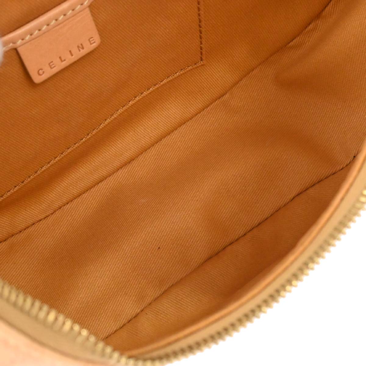Celine Beige PVC Macadam Hobo Handbag
