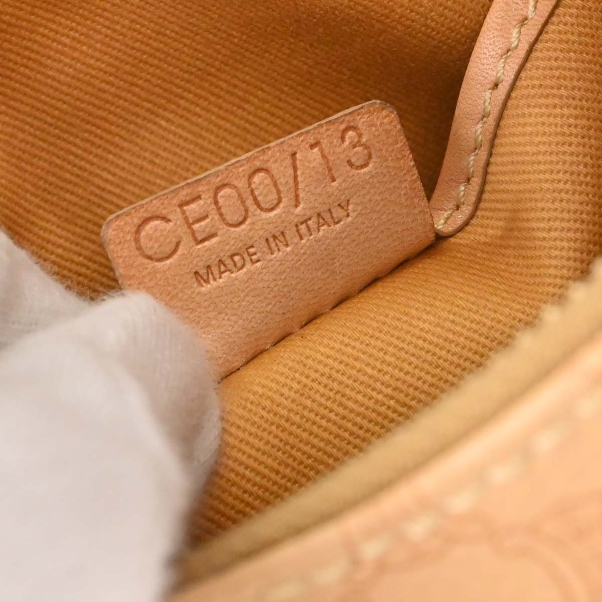 Celine Beige PVC Macadam Hobo Handbag