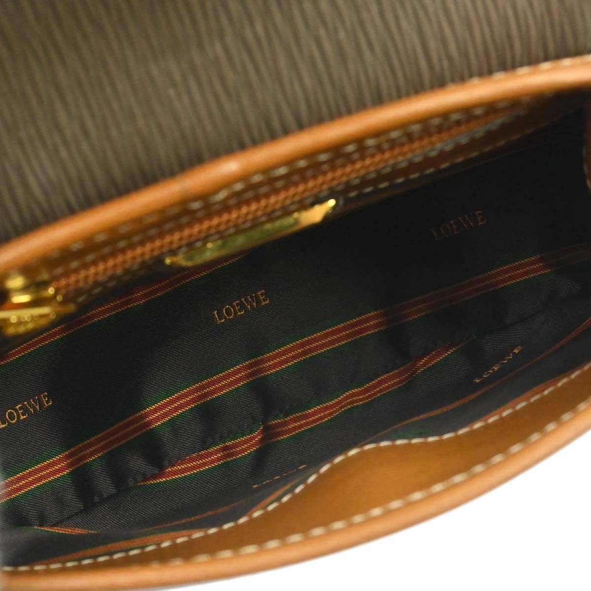 Loewe Brown Leather Velazquez 2way Shoulder Handbag