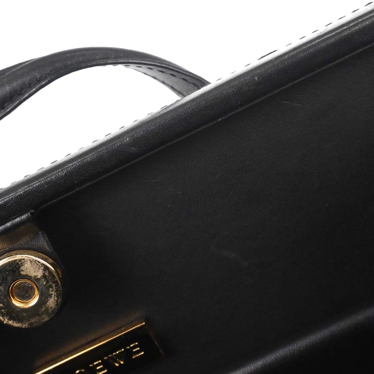 Loewe Black Leather Handbag