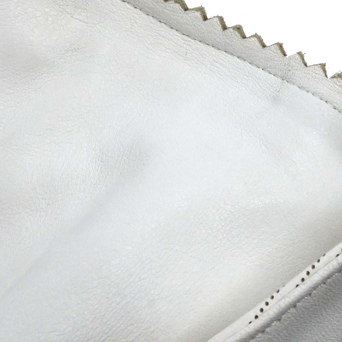 Fendi White Leather Zucca Chef Handbag