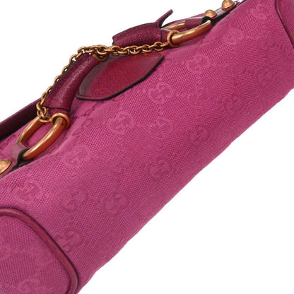 Gucci Pink Horsebit GG Handbag