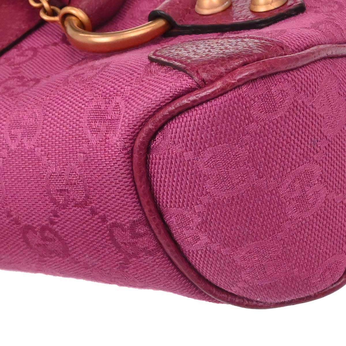Gucci Pink Horsebit GG Handbag