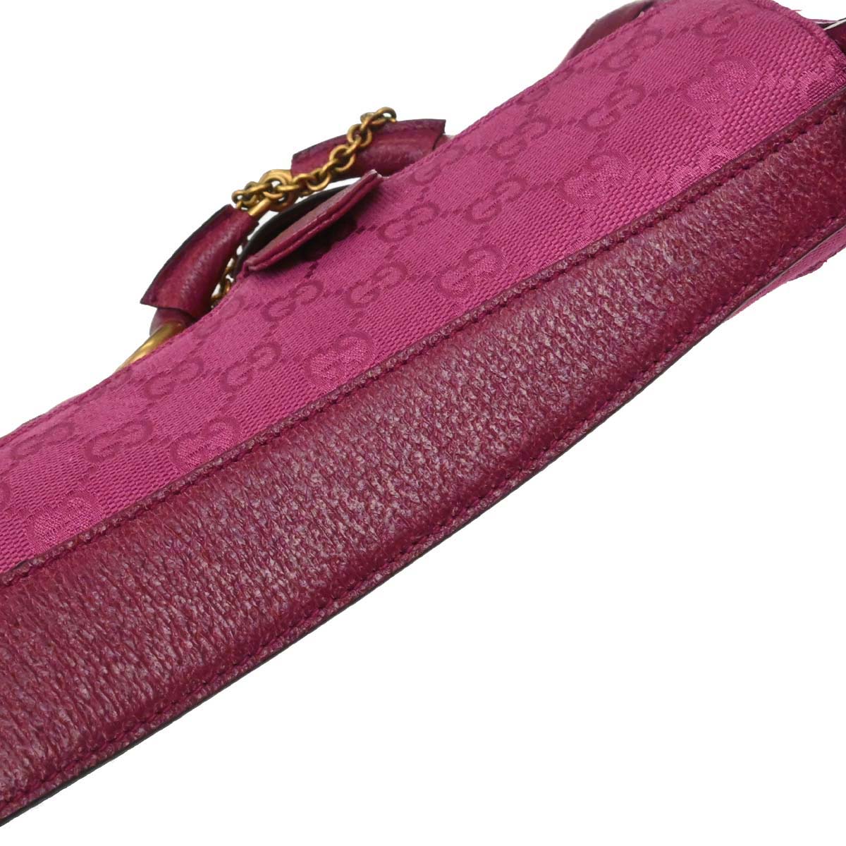 Gucci Pink Horsebit GG Handbag