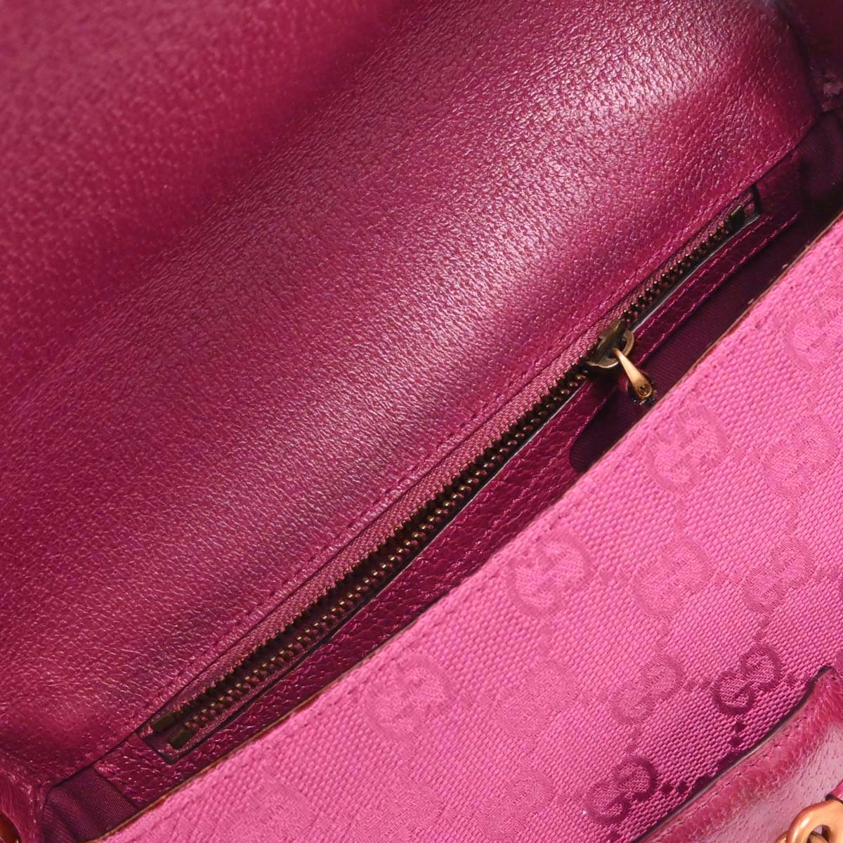 Gucci Pink Horsebit GG Handbag