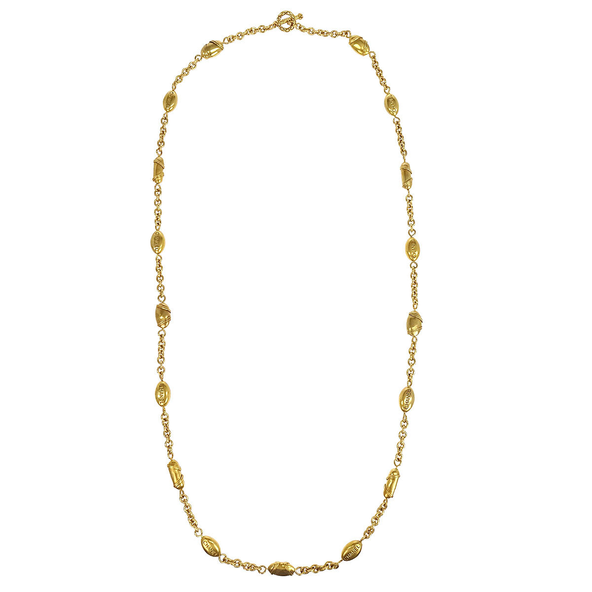Chanel Chain Necklace Gold 94A