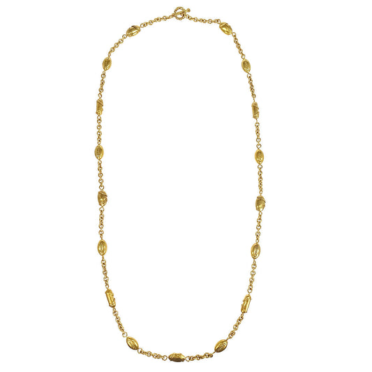 Chanel Chain Necklace Gold 94A