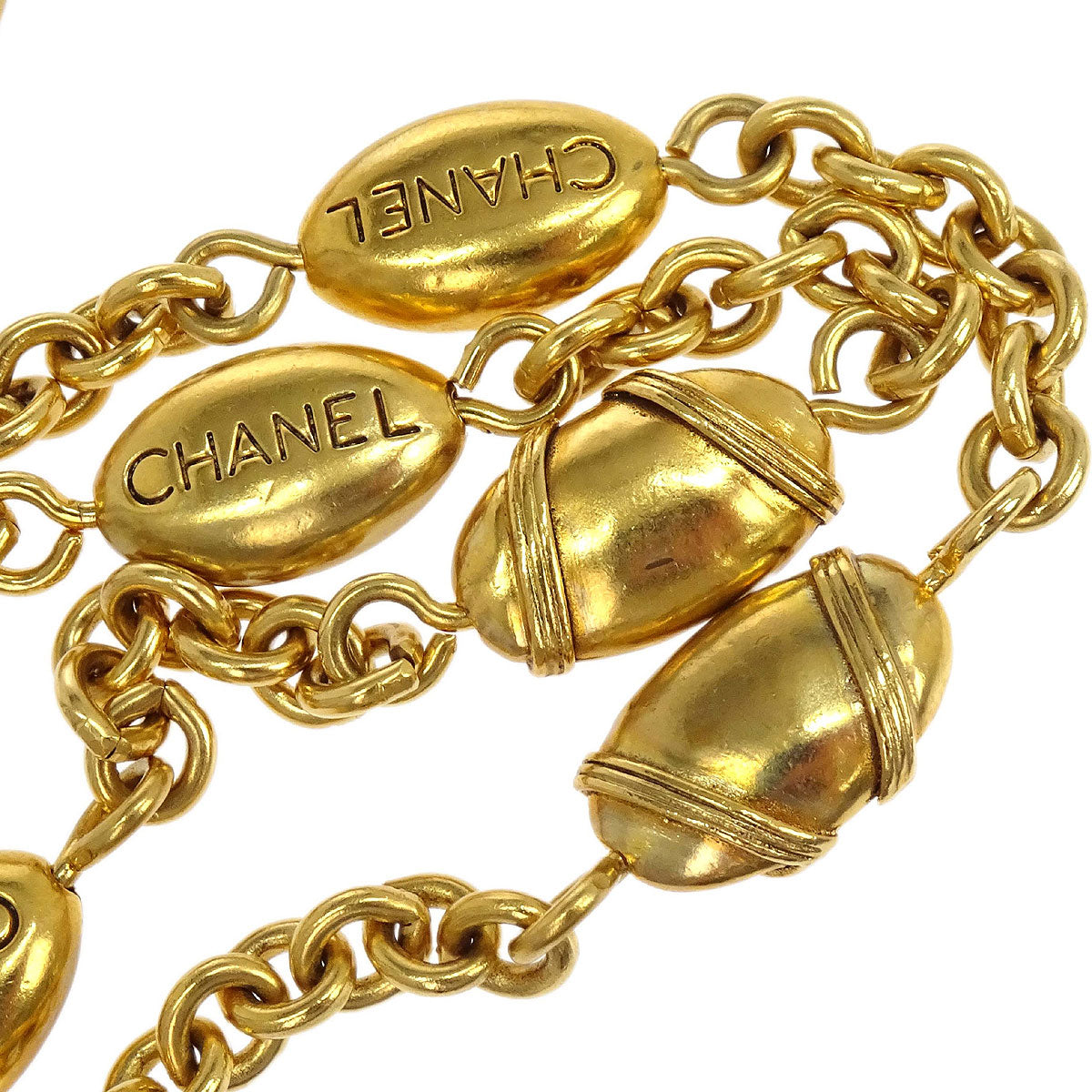 Chanel Chain Necklace Gold 94A