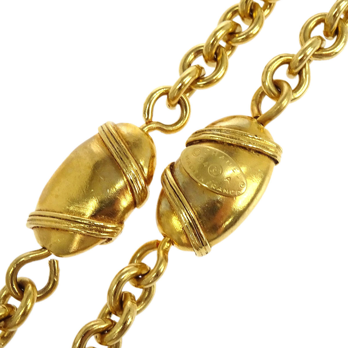 Chanel Chain Necklace Gold 94A