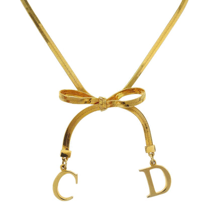 Christian Dior Necklace Pendant Gold