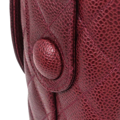 Chanel 1991-1994 Bordeaux Caviar Skin Shoulder Bag