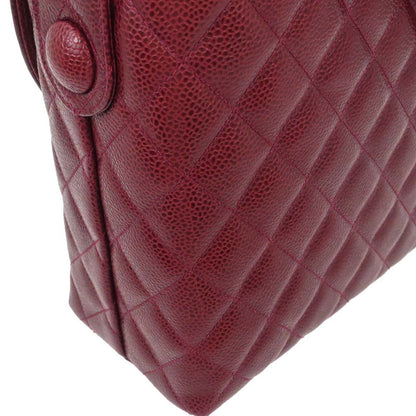Chanel 1991-1994 Bordeaux Caviar Skin Shoulder Bag