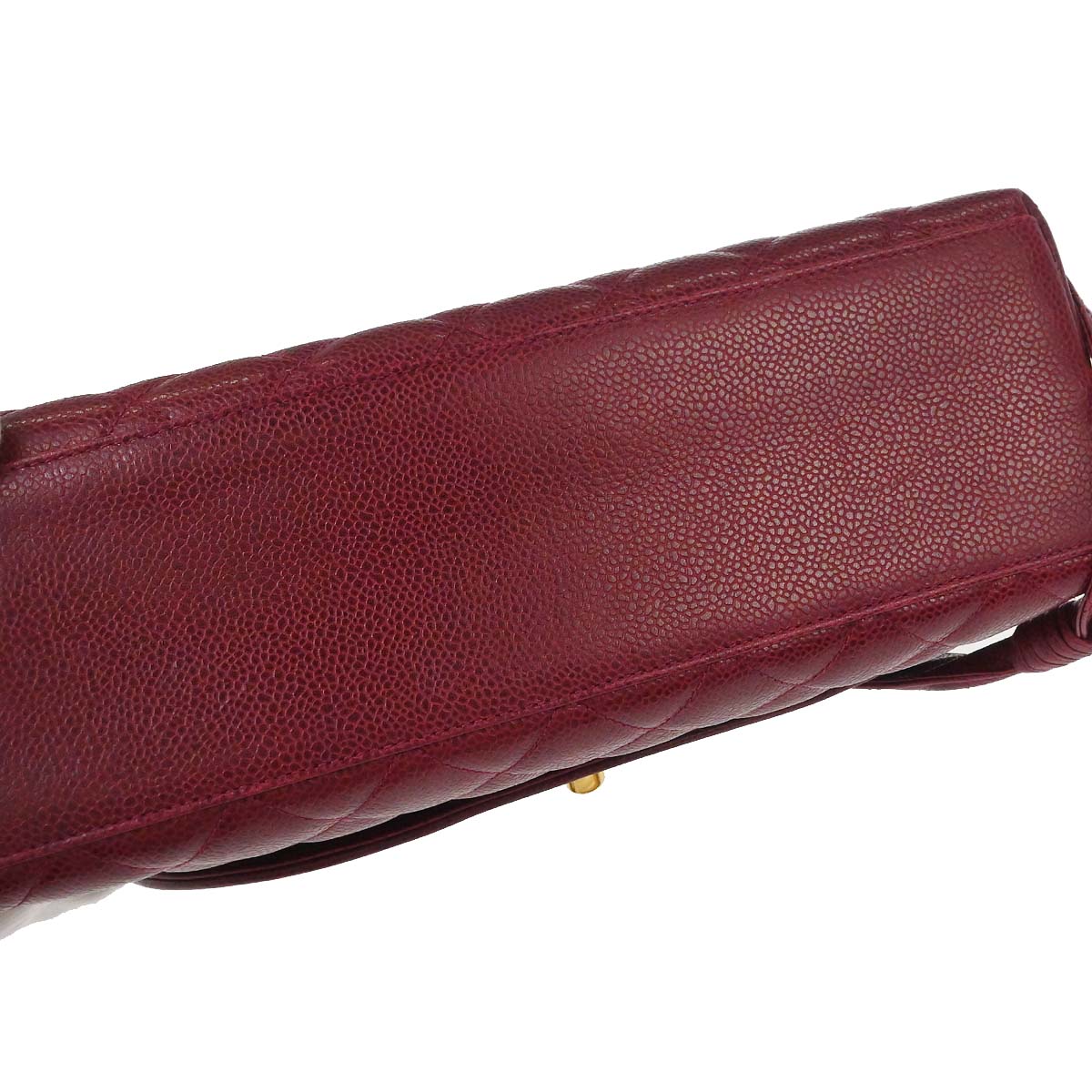 Chanel 1991-1994 Bordeaux Caviar Skin Shoulder Bag