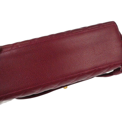 Chanel 1991-1994 Bordeaux Caviar Skin Shoulder Bag